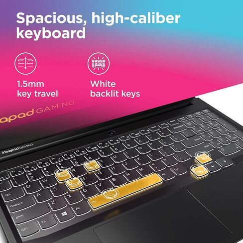 Lenovo Ideapad 3i Gaming - 15.6" FHD Display - Intel Core i5-12500H - 8GB DDR4 RAM - 512GB M.2 TLC SSD - NVIDIA GeForce RTX 3050 Graphics - Windows 11 Home - Onyx Grey in Kuwait