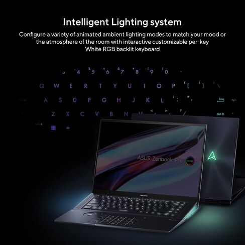 ASUS Zenbook Pro 16X OLED 16 بوصة 4K OLED 16:10 شاشة تعمل باللمس، قرص، وحدة المعالجة المركزية Intel i7-12700H، رسومات GeForce RTX 3060، ذاكرة الوصول العشوائي 16 جيجابايت، 1 تيرابايت SSD، Windows 11 Home، أسود، UX7602ZM-DB74T in Saudi Arabia
