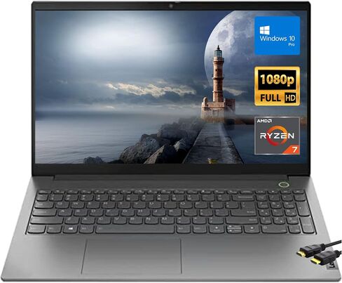 Lenovo New ThinkBook 15 G3 15.6 بوصة Full HD Notebook، AMD Octa-Core (8 Core) Ryzen 7 5700U (Beat i7-1260P)، ذاكرة الوصول العشوائي DDR4 سعة 16 جيجابايت، 512 جيجابايت PCIE SSD، بصمة الإصبع، كابل HDMI، Windows 10 Pro، رمادي معدني in Saudi Arabia