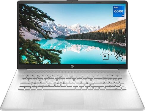 HP 17 Laptop, 17.3'' HD+ Touchscreen, Intel Core i7-1165G7 Processor, 16GB DDR4 RAM, 1TB PCIe SSD, Backlit Keyboard, HDMI, Windows 11 Home, Silver in Saudi Arabia