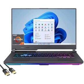 ASUS ROG Strix G15 Gaming Laptop, 15.6" FHD IPS 144Hz, AMD Ryzen 7 4800H 8 core, GeForce RTX 3060, 64GB RAM, 2TB PCIe SSD, RGB Backlit, WiFi 6, USB-C, RJ45, HDMI, SPS HDMI 2.1 Cable, Win 11 in Saudi Arabia