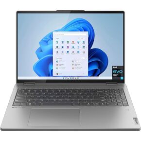 Lenovo Yoga 7i 16" (2560x1600) Touchscreen 2-in-1 Laptop - Intel Evo Core i7-1260P - 16GB LPDDR5 Memory - 512GB PCie Gen4 SSD - Arctic Grey in Saudi Arabia