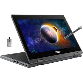 كمبيوتر محمول ASUS 2022 مقاس 11.6 بوصة عالي الدقة للأعمال، ومعالج Intel Celeron N4500، وذاكرة وصول عشوائي سعتها 4 جيجابايت، وeMMC سعة 64 جيجابايت، وكاميرا ويب، وIntel HD Graphics 500، وبلوتوث، ونظام التشغيل Windows 10 Pro، رمادي داكن، وبطاقة USB SnowBell  in Saudi Arabia