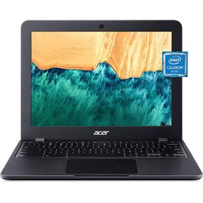 كمبيوتر محمول Acer Chromebook 512، شاشة HD 12 بوصة، معالج Intel ثنائي النواة، ذاكرة الوصول العشوائي DDR4 سعة 4 جيجابايت، eMMC سعة 32 جيجابايت، WiFi 5، نظام تشغيل Chrome، حزمة مع JAWFOAL in Saudi Arabia