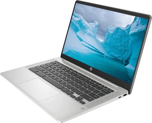 HP 2023 14" HD IPS Chromebook, Intel Pentium 4-Core Processor Up to 2.68GHz, 4GB Ram, 64GB SSD, Intel 4K Graphics, Super-Fast 6th Gen WiFi, Dale Silver, Chrome OS (Renewed) in Saudi Arabia