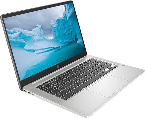 HP 2023 14" HD IPS Chromebook, Intel Pentium 4-Core Processor Up to 2.68GHz, 4GB Ram, 64GB SSD, Intel 4K Graphics, Super-Fast 6th Gen WiFi, Dale Silver, Chrome OS (Renewed) in Saudi Arabia