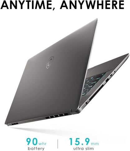 كمبيوتر محمول MSI Creator Z16 الاحترافي: شاشة لمس 16 بوصة QHD+ 16:10 120 هرتز، Intel Core i9-11900H، NVIDIA GeForce RTX 3060، ذاكرة وصول عشوائي 32 جيجابايت، 2 تيرابايت NVME SSD، Thunderbolt 4، Win10 PRO، رمادي لونار (A11UET-043) in Saudi Arabia