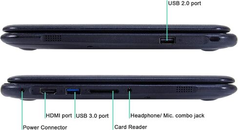 Lenovo N21 Chromebook 11.6" HD, Celeron N2840 2.16GHz, 4GB, 16GB Solid State Drive, Chrome OS, CAM, ( Renewed) in Saudi Arabia