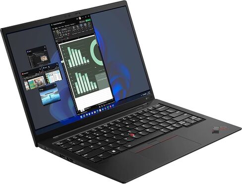 Lenovo Latest ThinkPad X1 Carbon Gen 10, Intel i7-1280P vPro(14 Cores), 14" 4K (3840 x 2400) IPS, Anti-Glare, Touch, 32GB DDR5, 2TB SSD, 4G WWAN, Nano SIM Card, 1080p Camera, Win 11 Pro - Carbon Fiber in Kuwait