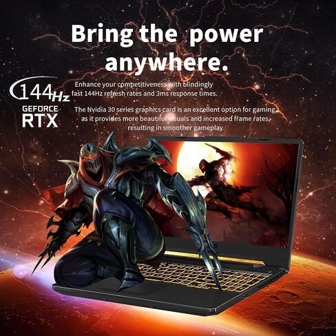 ASUS 2023 TUF A15 كمبيوتر محمول للألعاب مقاس 15.6 بوصة 144 هرتز FHD، AMD Ryzen 9 5900HX، ذاكرة الوصول العشوائي 16 جيجابايت، 1 تيرابايت PCIe SSD، لوحة مفاتيح بإضاءة خلفية، GeForce RTX 3060، كاميرا عالية الدقة 720 بكسل، Win 11 Pro، Eclipse Gray، بطاقة USB S in Kuwait