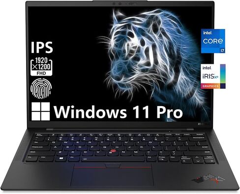 كمبيوتر محمول Lenovo ThinkPad X1 Carbon Gen 10 للأعمال، شاشة WUXGA IPS مقاس 14 بوصة، معالج Intel Core i7-1260P، Windows 11 Pro، ذاكرة وصول عشوائي 16 جيجابايت، SSD 512 جيجابايت، Thunderbolt 4، عمر بطارية طويل، قلم شاشة Durlyfish in Saudi Arabia