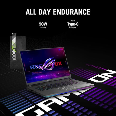 ASUS ROG Strix G16 (2023) Gaming Laptop, 16" Nebula Display 16:10 QHD 240Hz, GeForce RTX 4070, Intel Core i9-13980HX, 32GB DDR5, 1TB PCIe SSD, Wi-Fi 6E, Windows 11 Pro, G614JI-XS96 in Saudi Arabia