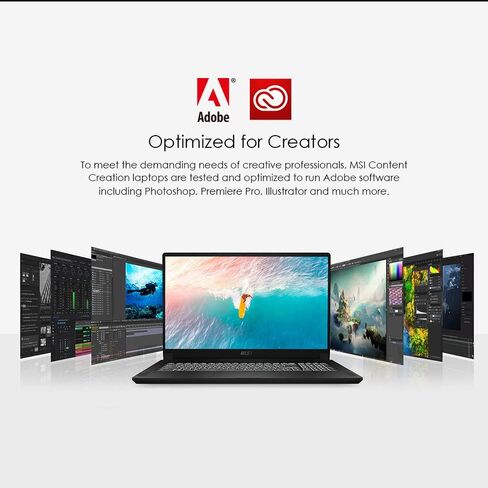 كمبيوتر محمول MSI Creator 17 الاحترافي: شاشة 17.3 بوصة 4K UHD HDR 1000 Mini LED، Intel Core i7-10875H، GeForce RTX 2070 SUPER، ذاكرة وصول عشوائي 32 جيجابايت، 1 تيرابايت NVMe SSD، Thunderbolt 3، 100% Adobe RGB، Win10 PRO (ASFS-254) in Saudi Arabia