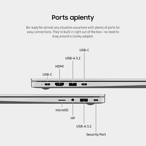 SAMSUNG 15.6" Galaxy Book3 Laptop Computer, 13th Gen Intel Core i7-1355U Processor / 16 GB / 512GB, Thin and Light, FHD Screen, Fingerprint Reader, HD Webcam, 2023 Model, NP750XFG-KB2US, Silver in Saudi Arabia