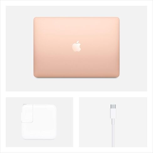 Early 2020 Apple MacBook Air with 1.1GHz Intel Core i3 processor (13 inch, 8GB RAM, 256GB SSD) Gold (Renewed) in Kuwait