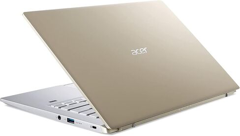 كمبيوتر محمول Acer 2023 أحدث Swift X Creator، شاشة 14 بوصة FHD 100% sRGB، AMD Ryzen 7 5800U، NVIDIA RTX 3050Ti GPU، 16 جيجابايت LPDDR4X، 512 جيجابايت SSD، Wi-Fi 6، لوحة مفاتيح بإضاءة خلفية، Windows 10 Home، ذهبي in Saudi Arabia