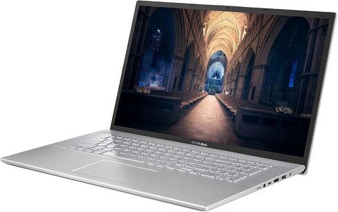 ASUS Vivobook Laptop, 17.3" HD+ (1600x900) Display, Intel Core i5-1035G1 Processor, 12GB RAM, 256GB PCIe SSD, Webcam, HDMI, SD Card Reader, Wi-Fi, Windows 11 Home, Silver in Saudi Arabia