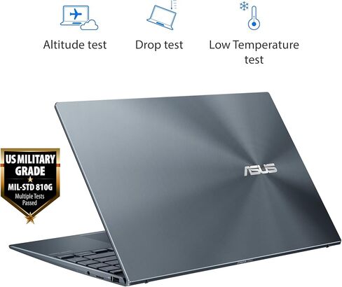 ASUS ZenBook 14 Ultra-Slim Laptop 14" FHD Display, AMD Ryzen 5 5600H CPU, Radeon Vega 7 Graphics, 8GB RAM, 512GB PCIe SSD, NumberPad, Windows 10 Home, Pine Grey, UM425QA-ES51 in Saudi Arabia