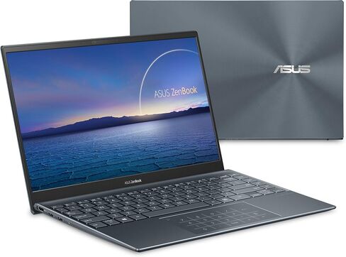 ASUS ZenBook 14 Ultra-Slim Laptop 14" FHD Display, AMD Ryzen 5 5600H CPU, Radeon Vega 7 Graphics, 8GB RAM, 512GB PCIe SSD, NumberPad, Windows 10 Home, Pine Grey, UM425QA-ES51 in Saudi Arabia