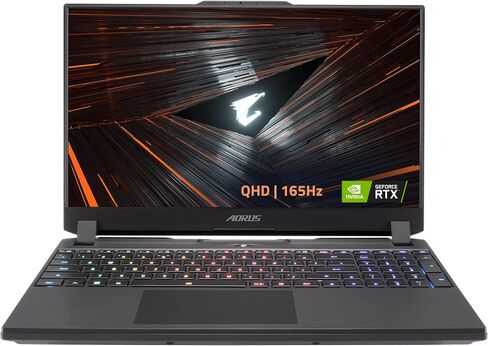 GIGABYTE AORUS 15 XE4 15.6" QHD 165Hz Gaming Notebook Computer, Intel Core i7-12700H 2.3GHz, 16GB RAM, 1TB SSD, NVIDIA GeForce RTX 3070 Ti 8GB, Windows 11 Home, Black in Saudi Arabia
