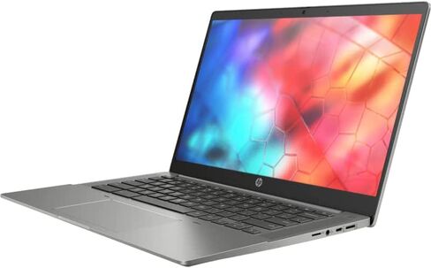 كروم بوك 2022 HP 14 انش IPS FHD، معالج رايزن 3 حتى 3.45GHz، 4GB RAM، 128GB SSD، انتل 4K جرافيكس، واي فاي فائق السرعة، نظام تشغيل كروم، رمادي ديل (مجدد) (رمادي دايل) in Kuwait
