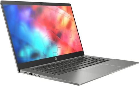 كروم بوك 2022 HP 14 انش IPS FHD، معالج رايزن 3 حتى 3.45GHz، 4GB RAM، 128GB SSD، انتل 4K جرافيكس، واي فاي فائق السرعة، نظام تشغيل كروم، رمادي ديل (مجدد) (رمادي دايل) in Kuwait