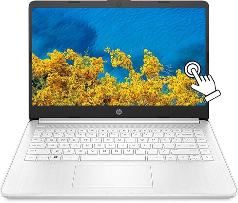 HP 14" HD Touchscreen Display Laptop, AMD Ryzen 3 3250U (Up to 3.5GHZ, Beat i5-7200U), 16GB DDR4 RAM, 512GB SSD, AMD Radeon Graphics, HDMI, Webcam, Windows 11 S, Anti Bacterial KB in Saudi Arabia
