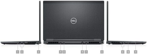 Dell Precision M7730 Laptop, 17.3" FHD (1920x1080) Non-Touch, Intel Core 8th Gen i7-8850H, 32GB (2x16GB) RAM, 1 TB SSD, NVIDIA Quadro P3200, Windows 10 Pro (Renewed) in Kuwait