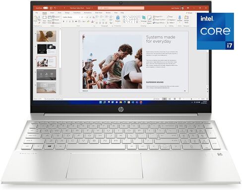 HP Pavilion 15-eg2025nr 15.6 بوصة FHD كمبيوتر محمول Intel Core Intel Core i7-1255U 1.7 جيجا هرتز 16 جيجا رام 512 جيجا SSD واي فاي بلوتوث كاميرا ويب Windows 11 Professional (متجدد) in Kuwait
