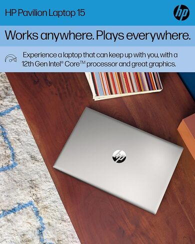 HP Pavilion 15-eg2025nr 15.6 بوصة FHD كمبيوتر محمول Intel Core Intel Core i7-1255U 1.7 جيجا هرتز 16 جيجا رام 512 جيجا SSD واي فاي بلوتوث كاميرا ويب Windows 11 Professional (متجدد) in Kuwait