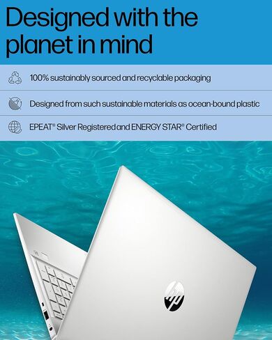 HP Pavilion 15-eg2025nr 15.6 بوصة FHD كمبيوتر محمول Intel Core Intel Core i7-1255U 1.7 جيجا هرتز 16 جيجا رام 512 جيجا SSD واي فاي بلوتوث كاميرا ويب Windows 11 Professional (متجدد) in Kuwait