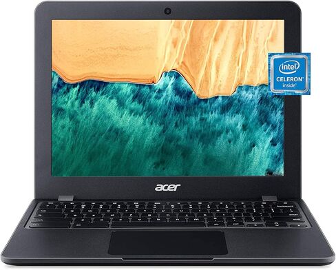 كمبيوتر محمول Acer Chromebook 512، شاشة HD 12 بوصة، معالج Intel ثنائي النواة، ذاكرة الوصول العشوائي DDR4 سعة 4 جيجابايت، eMMC سعة 32 جيجابايت، WiFi 5، نظام تشغيل Chrome، حزمة مع JAWFOAL in Saudi Arabia