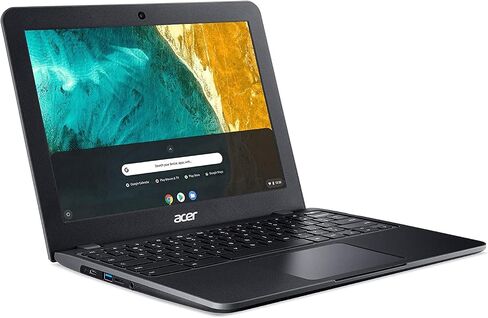 كمبيوتر محمول Acer Chromebook 512، شاشة HD 12 بوصة، معالج Intel ثنائي النواة، ذاكرة الوصول العشوائي DDR4 سعة 4 جيجابايت، eMMC سعة 32 جيجابايت، WiFi 5، نظام تشغيل Chrome، حزمة مع JAWFOAL in Saudi Arabia