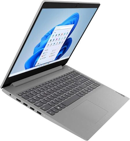 لينوفو لابتوب ايديا باد 3 بشاشة 15.6 انش FHD ومعالج انتل بنتيوم سيلفر N5030 رباعي النواة وذاكرة RAM 4GB وSSD 128GB وكاميرا ويب وواي فاي وويندوز 11 هوم واشتراك اوفيس 365 لمدة عام in Kuwait