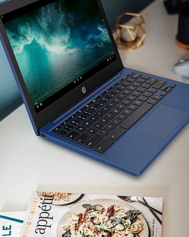 HP لابتوب كروم بوك 11 انش - عمر بطارية يصل الى 15 ساعة - ميديا تيك - MT8183 - ذاكرة رام 4 جيجا - ذاكرة اي ام ام سي 32 جيجا - شاشة HD 11.6 انش - مع نظام تشغيل كروم - (11a-na0021nr، موديل 2020، ابيض in Kuwait