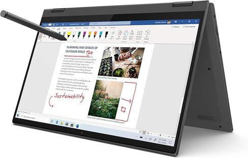 لينوفو فليكس 5i - شاشة لمس FHD 14 انش - انتل كور i7-1165G7 - ذاكرة RAM DDR4 12GB - 512GB M.2 NVMe SSD - بطاقة رسومات انتل ايريس Xe - ويندوز 11 هوم - رمادي جرافيت in Kuwait