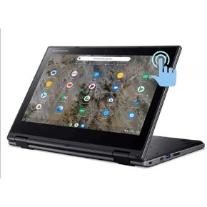 LatestAcer Chromebook 11.6" Touchscreen 2-in-1 Laptop for Business Student, HD Display AMD_A6-9220C 4 GB RAM 32 GB Flash Memory USB-C, Wi-Fi 5, Webcam, ChromeOS, Bluetooth, 1-Week AimCare Support in Saudi Arabia