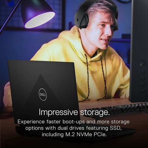 لاب توب ديل G15 5520 للألعاب - شاشة 15.6 بوصة فل اتش دي 120 هرتز، كور i5-12500H، رام 8 جيجا DDR5، 512 جيجا اس اس دي، نفيديا RTX 3050 4 جيجا GDDR6، انتل واي فاي 6، ويندوز 11 هوم - رمادي داكن in Saudi Arabia