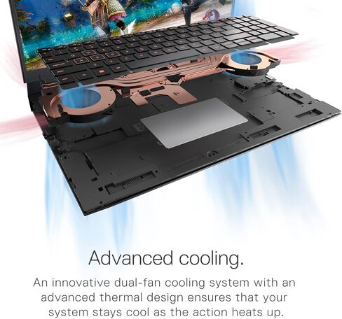 لاب توب ديل G15 5520 للألعاب - شاشة 15.6 بوصة فل اتش دي 120 هرتز، كور i5-12500H، رام 8 جيجا DDR5، 512 جيجا اس اس دي، نفيديا RTX 3050 4 جيجا GDDR6، انتل واي فاي 6، ويندوز 11 هوم - رمادي داكن in Saudi Arabia