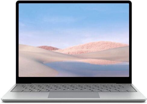 مايكروسوفت لابتوب سيرفس جو 12.4 انش بمعالج انتل رباعي النواة i5-1035G1 الجيل العاشر وذاكرة RAM 8GB وSSD 256GB وبطاقة رسومات انتل UHD وويندوز 10 برو وكيبورد انجليزي بلاتينيوم in Saudi Arabia