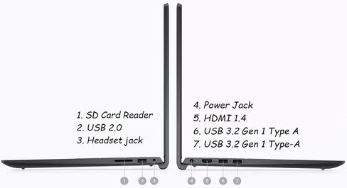 كمبيوتر محمول Dell [Windows 11 Pro] Inspiron 3515 Business، شاشة 15.6 بوصة عالية الدقة، AMD Ryzen 5 3450U، ذاكرة وصول عشوائي 16 جيجابايت، محرك أقراص ثابتة 1 تيرابايت، HDMI، واي فاي، قارئ بطاقة SD، لوحة مفاتيح كاملة الحجم، لوحة مفاتيح رقمية، عمر بطارية طوي in Saudi Arabia