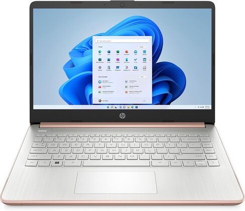 HP Laptop 14-DQ0054DX 14" Intel Celeron N4120, Intel UHD Graphics 600, 4GB DDR4 RAM, 64GB eMMC Storage, Windows 11 Home in S Mode, Pale Rose (Renewed) in Saudi Arabia
