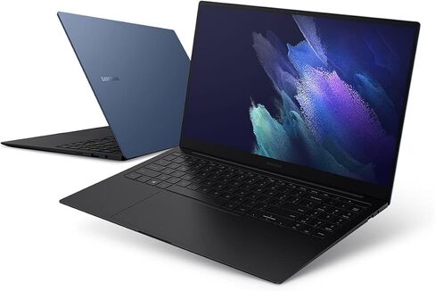 كمبيوتر محمول Samsung Galaxy Book Pro Intel Evo Platform شاشة AMOLED مقاس 15.6 بوصة، معالج Intel Core i7 من الجيل الحادي عشر، ذاكرة 16 جيجابايت، 512 جيجابايت SSD، بطارية طويلة الأمد، أزرق غامض in Saudi Arabia