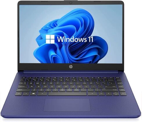 2022 HP كمبيوتر محمول عالي الدقة مقاس 14 بوصة، نظام التشغيل Windows 11، معالج Intel Celeron ثنائي النواة يصل إلى 2.80 جيجا هرتز، ذاكرة الوصول العشوائي 4 جيجا، 64 جيجا SSD، نظام التشغيل Chromes، أزرق كوبالت (متجدد) in Saudi Arabia