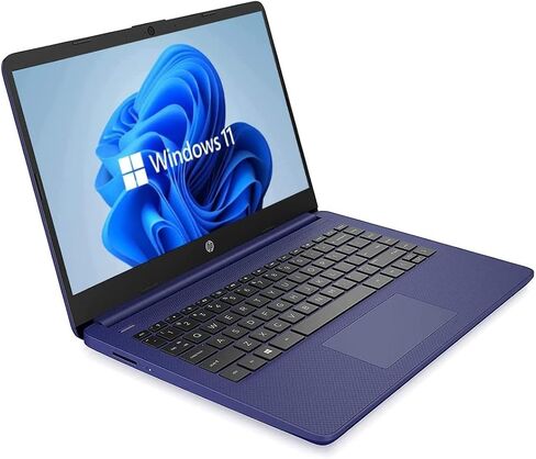 2022 HP كمبيوتر محمول عالي الدقة مقاس 14 بوصة، نظام التشغيل Windows 11، معالج Intel Celeron ثنائي النواة يصل إلى 2.80 جيجا هرتز، ذاكرة الوصول العشوائي 4 جيجا، 64 جيجا SSD، نظام التشغيل Chromes، أزرق كوبالت (متجدد) in Saudi Arabia