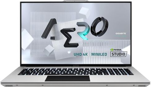 جيجابايت لابتوب ايرو 17 XE5-17.3 انش 4K/UHD ميني LED 120Hz، انتل كور i7-12700H، انفيديا جيفورس RTX 3070 Ti GPU 16GB GDDR6، 16GB DDR5 RAM، 2TB SSD، ويندوز 11 برو، لابتوب العاب (ايرو 17 XE5-73US738HP) in Kuwait