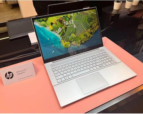 كمبيوتر محمول HP Envy الجيل الثاني عشر Intel i7-1255U 10Core، شاشة لمس 17 بوصة Full HD IPS 300Nits 100% sRGB، لوحة مفاتيح بإضاءة خلفية، Thunderbolt 4 Type-C، Wi-Fi 6E، Windows 11، كابل HDMI (ذاكرة الوصول العشوائي 64 جيجابايت | 1 تيرابايت PCIe SSD) in Saudi Arabia