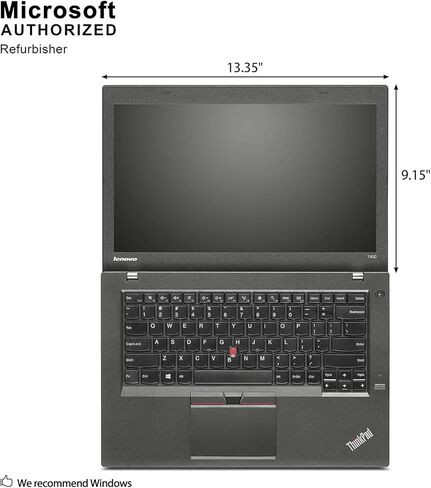 Lenovo ThinkPad T450 14in HD Business Laptop Computer, Intel Dual-Core i5-5300U Up to 2.9GHz, 8GB RAM, 256GB SSD, HDMI, 802.11ac WiFi, Bluetooth, Windows 10 Professional (Renewed) in Saudi Arabia