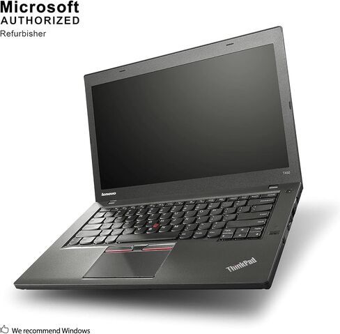 Lenovo ThinkPad T450 14in HD Business Laptop Computer, Intel Dual-Core i5-5300U Up to 2.9GHz, 8GB RAM, 256GB SSD, HDMI, 802.11ac WiFi, Bluetooth, Windows 10 Professional (Renewed) in Saudi Arabia