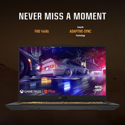 ASUS TUF Gaming F17 (2023) كمبيوتر محمول للألعاب، شاشة 17.3 بوصة FHD 144 هرتز، GeForce RTX 3050، Intel Core i5-12500H، 16 جيجابايت DDR4، 512 جيجابايت PCIe SSD، Wi-Fi 6، Windows 11، FX707ZC-ES53 in Kuwait